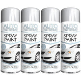 4X Auto Extreme White Gloss Spray Paint 250ml Spray Paint